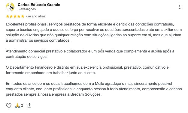 Depoimento Meile